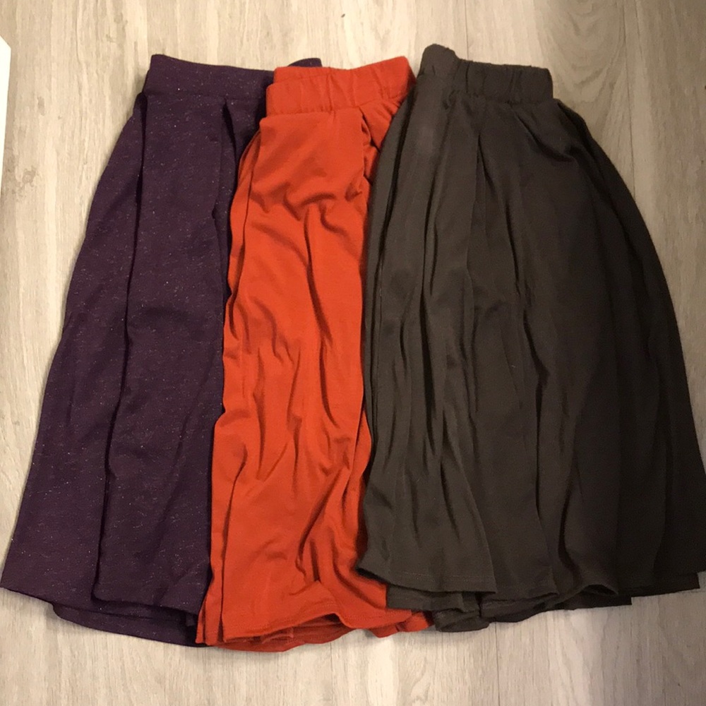 Lot of Lularoe Madisons in fall colors